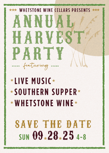 harvest party invite graphic