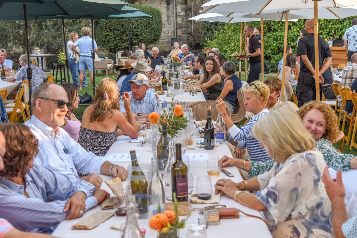 Whetstone Harvest Party Full Table with Wine